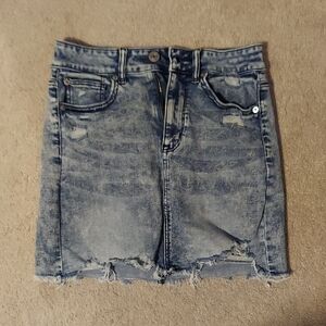 American Eagle Outfitters Blue Mini Pencil Skirt